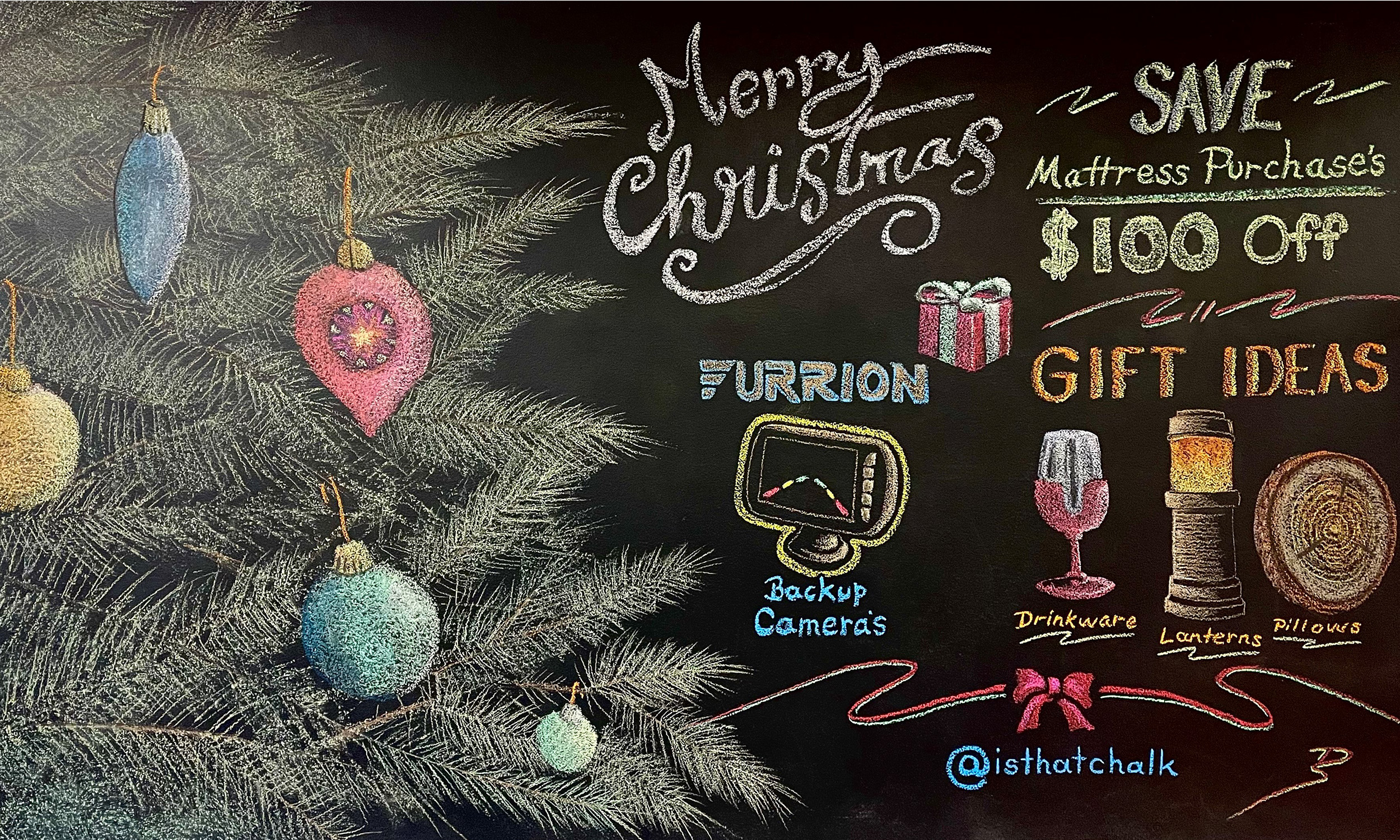 Xmas chalkart parts specials